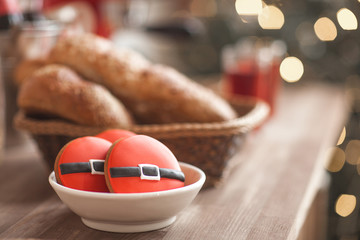 Christmas cookie. Ginger bread. Xmas background.