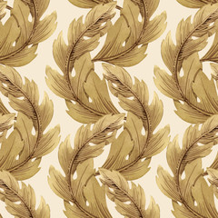 Modern Art Nouveau Tiffany vector pattern - 236804610