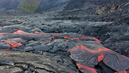 Lava Flow from Hawaiian Volcano