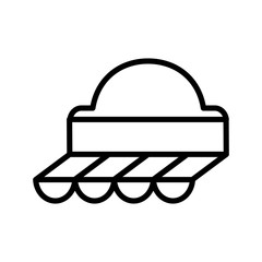 parasol store isolated icon