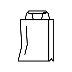 shopping bag isolated icon