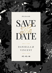 Floral Save the Date Card Template