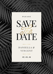 Tropical Save the Date Card Template