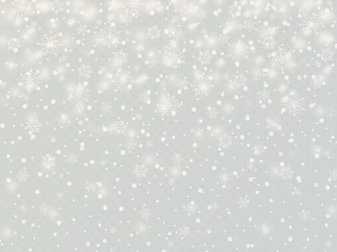 Winter background with snowflakes vintage vector holiday.