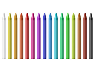 Wax colored pencils