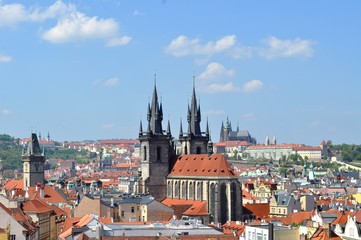 Naklejka na ściany i meble Vue de Prague, République Tchèque