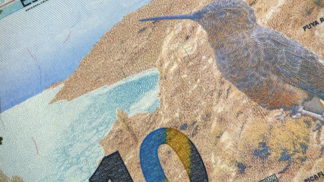 Bolivia 10 bolivianos 2018 banknote rotating, Bolivian money close up. 4K UHD video footage.
