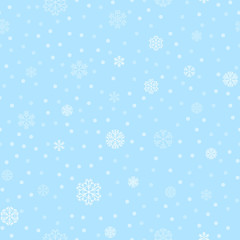 vector winter snow light seamless pattern