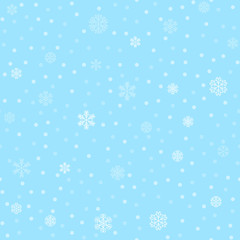 vector winter snow light seamless pattern