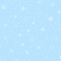 vector winter snow light seamless pattern
