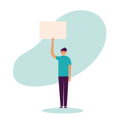 people holding banners