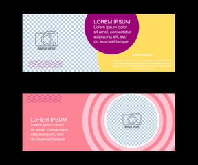 Fototapeta premium Social media banner template