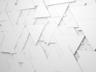 Random shaped triangles on wall, 3d