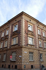 Fototapeta na wymiar Building corner in Krakow