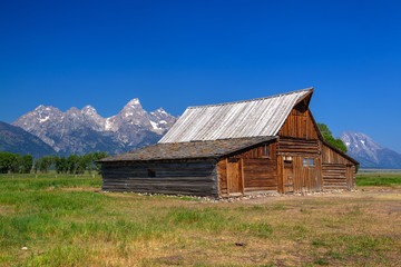 Fototapeta na wymiar The T. A. Moulton Barn is a historic barn in Wyoming, United States