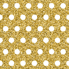 Seamless vector pattern with gold element