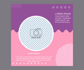 Social media banner template.. Use it to advertise in social networks to promote your product