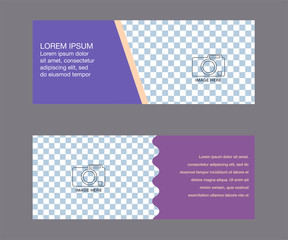 Social media banner template.. Use it to advertise in social networks to promote your product