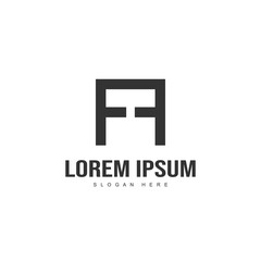 Initial letter logo design. minimalist letter logo template