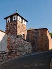 Fototapeta na wymiar Unterwegs zur Burg Wonnecken, Windecken, Nidderau, Hessen, Deutschland 