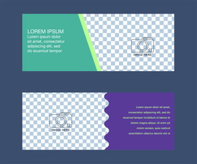 Social media banner template.. Use it to advertise in social networks to promote your product