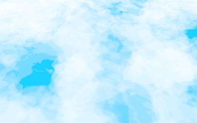 Background of abstract white color smoke isolated on blue color background. The wall of white fog. 3D illustration