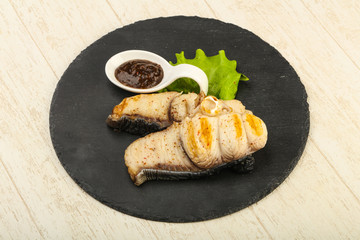 Grilled shark steak