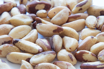 Brazil nuts. Healthy food.