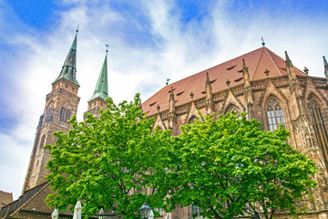 Fototapeta na wymiar Church in Nuremberg
