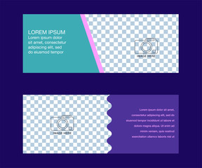 Social media banner template.. Use it to advertise in social networks to promote your product. Minimalistic abstract design