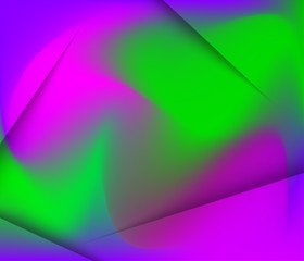 Colorful geometric background. Fluid shapes composition. Gradient mesh background in bright colors. Smooth banner template. Vector Illustration