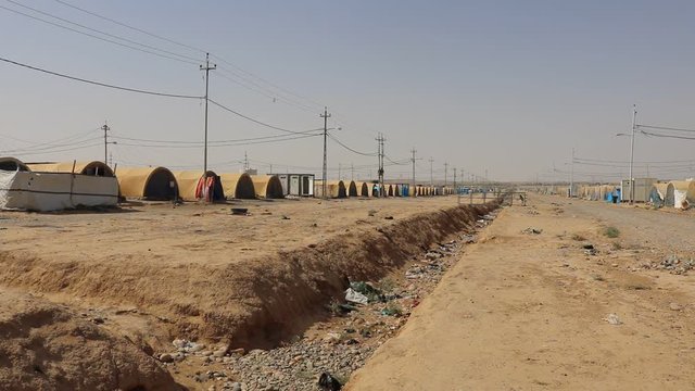 Alqayyara refugee camp