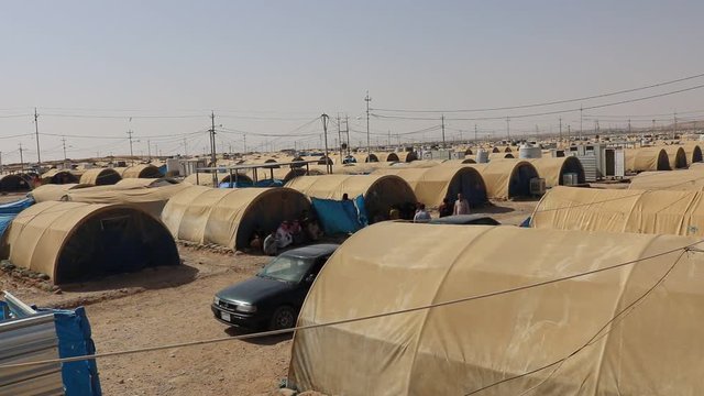 Alqayyara refugee camp
