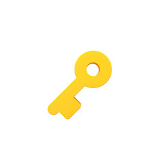 Key 3d volumetric icon image isolated illustration