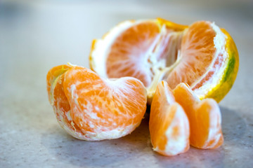 Slices of tangerine