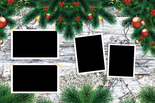 frame for a photo or a Christmas greeting card