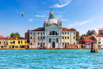 Fototapeta na wymiar Le Zitelle Church in Guidecca, Venice, Italy