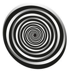  Abstract twisting and bending, black and white waves. Surrealism. Dynamic illusion in the style of Escher. 3D object. Psychology and philosophy, a sample for printing. 