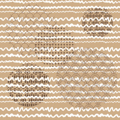 Decorative seamless pattern with abstract details. Vector seamless texture.For printing on packaging, textiles,fabric, paper and other materials.Vector illustration,