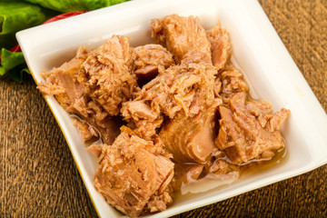 Canned tuna fish