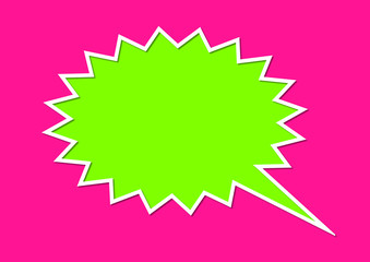 colored speech bubble