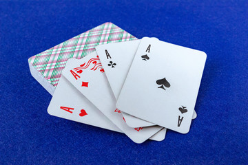 Four card aces