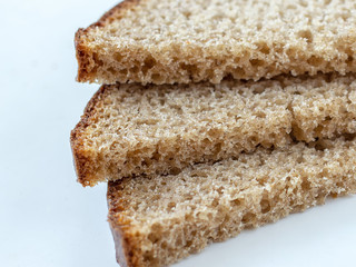 Three slices of bread