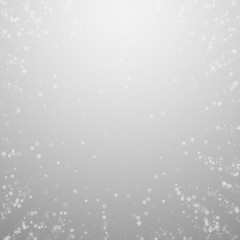 Beautiful snowfall Christmas background. Subtle fl