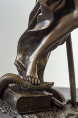 Statue of Themis - goddess of justice.detail.