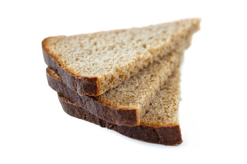 Three crusts of bread