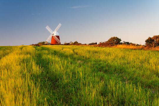 The beautiful Halnaker Windmill near Chichester in Sussex