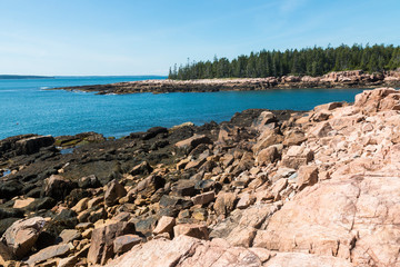 Fototapeta na wymiar Landscape View of Acadia National Park in Maine