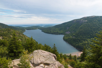 Landscape View of Acadia National Park in Maine