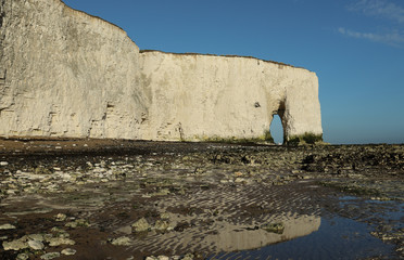 A stunning landscape view of a coastal bay at Kingsgate, Thanet, Kent, UK.